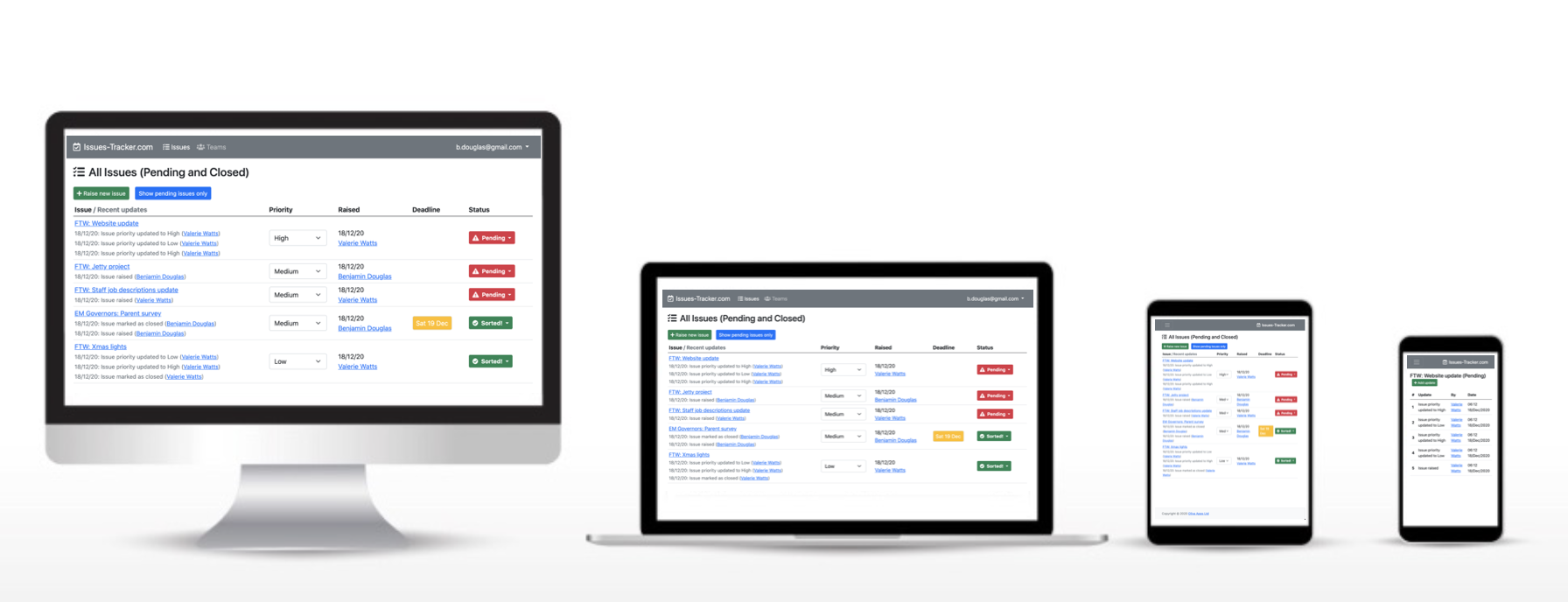Keep track of updates on the go